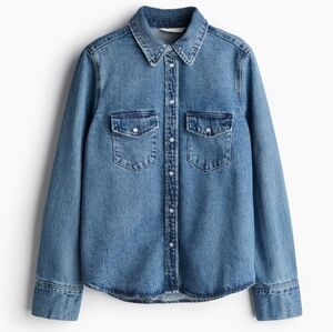 H&M Blue Denim Button Down Shirt